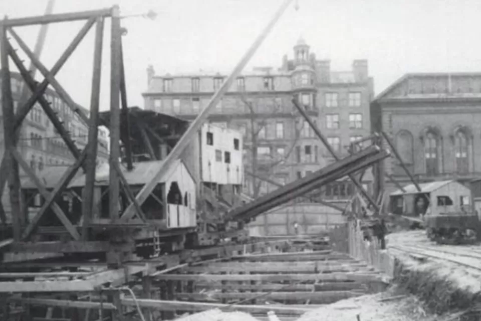 Boston Subway Tremont Construction